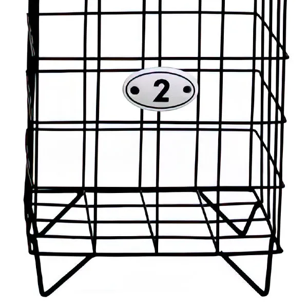 Labeled Black Wire Metal Storage Baskets, Set of Three