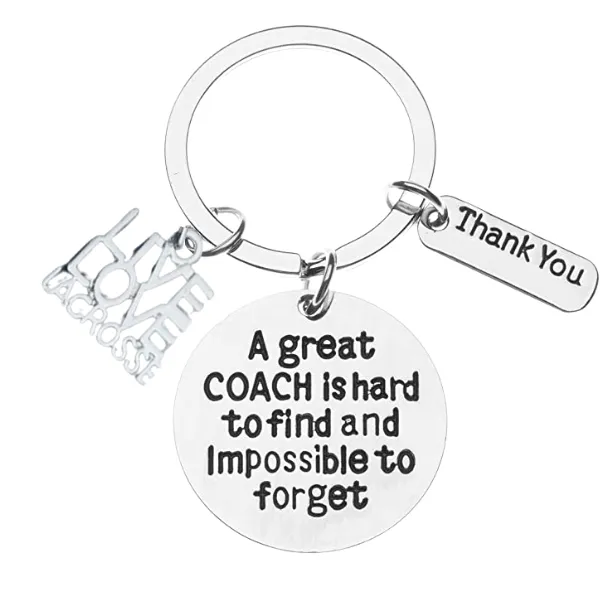 Lacrosse Coach Keychain with Different Charms