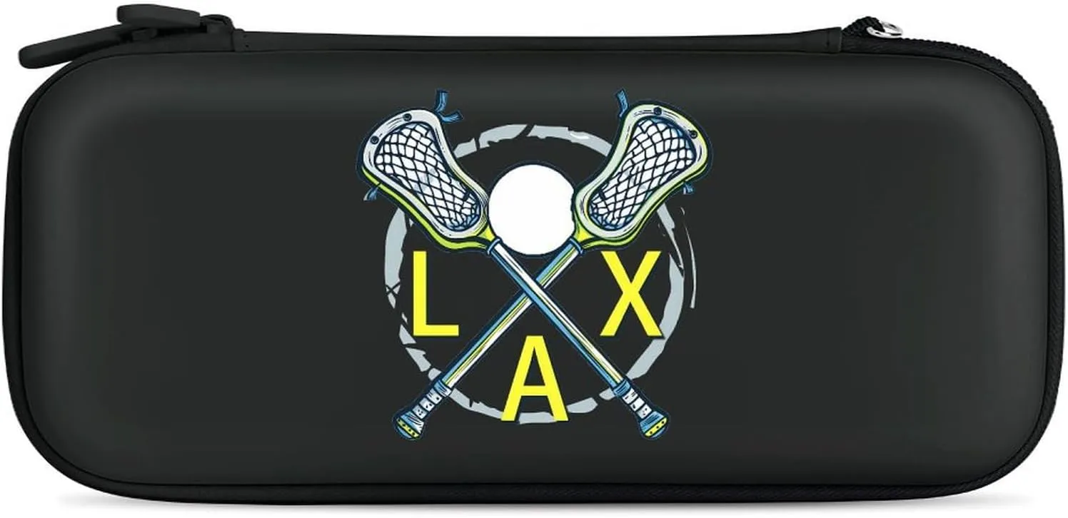 Lacrosse Relax Hard Shell Travel Case with Rope 15 Game Card Pockets Compatible with Switch Protective