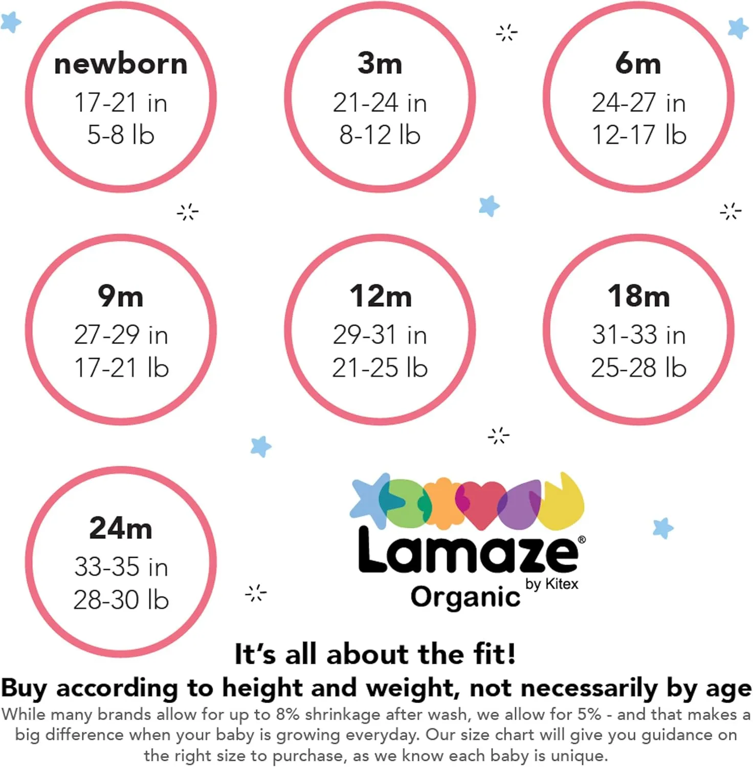 Lamaze Organic Baby Baby Boys' Pull on Jogger Pants