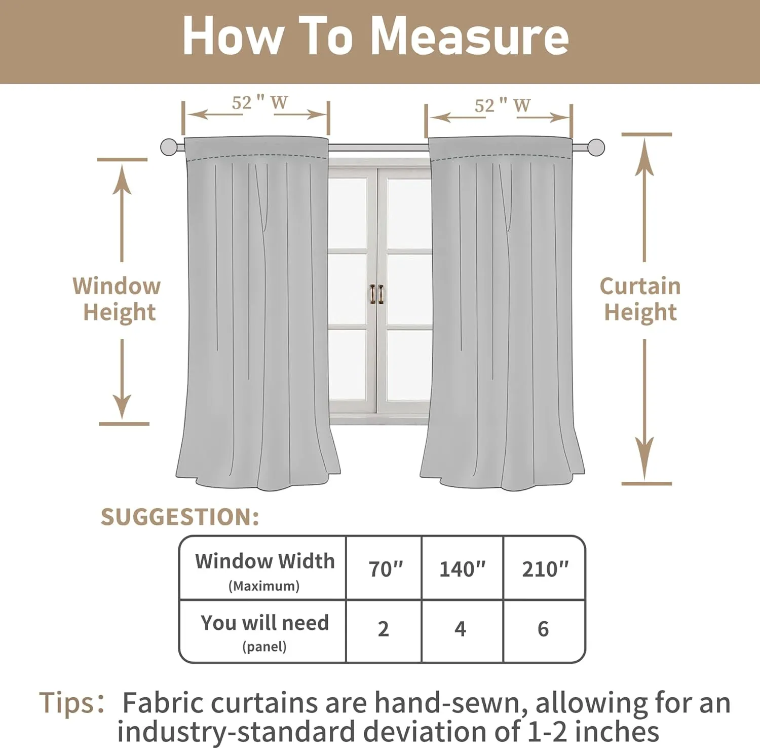 LAMIT Terracotta Linen Curtains 63 Inch for Bedroom, Light Filtering Neutral Semi Sheer Window Boho Curtains Back Tab and Rod Pocket Panels for Living Room, 2 Panels, 52 x 63 Inch