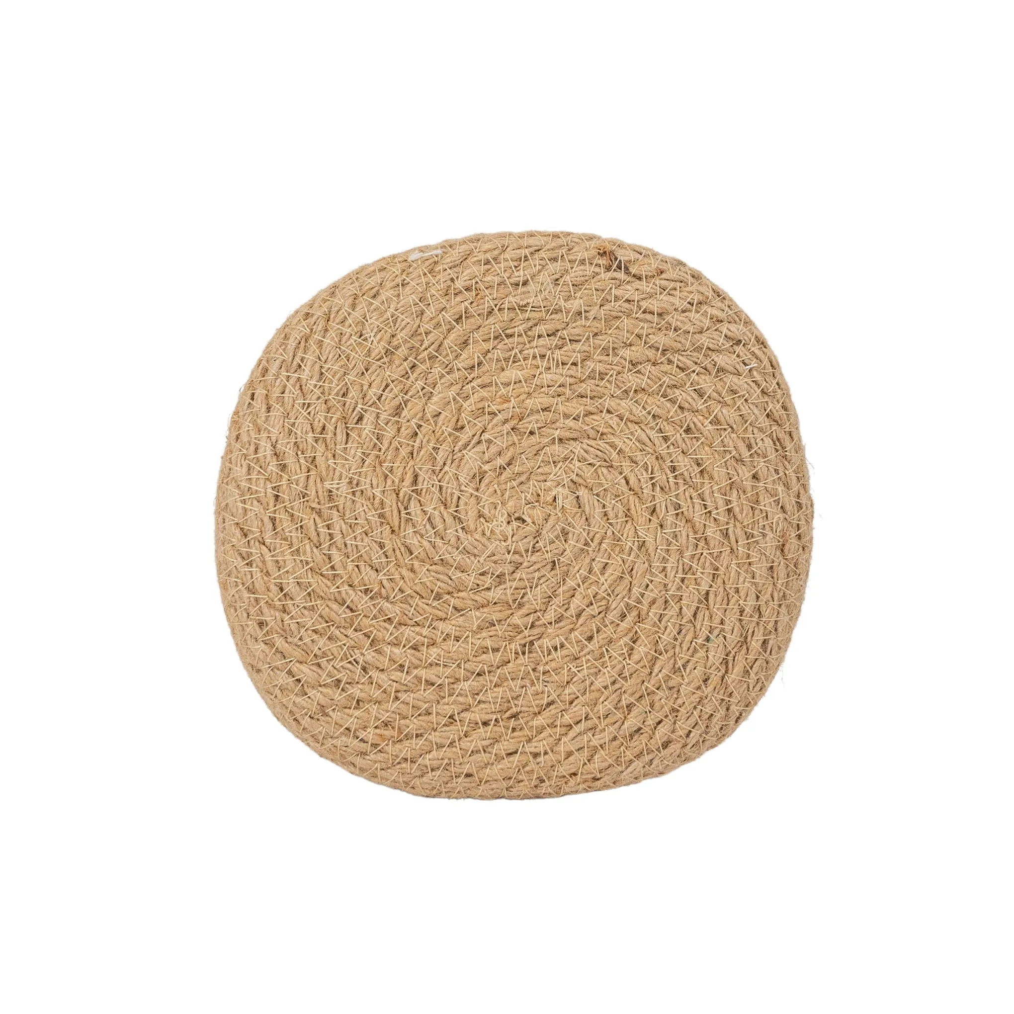 LANDON WOVEN TAPERED BASKET JUTE & WHITE COTTON ROPE (MIN 2)