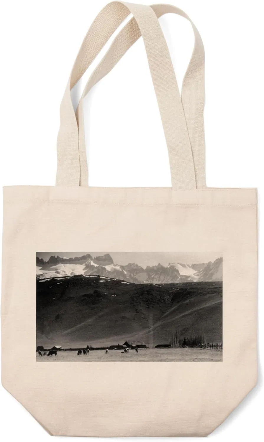 Lantern Press Mono County, California, View of Old Man in The Mountain, Near Mono Inn (100% Cotton Canvas Reusable Tote Bag)
