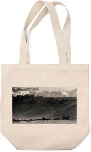Lantern Press Mono County, California, View of Old Man in The Mountain, Near Mono Inn (100% Cotton Canvas Reusable Tote Bag)