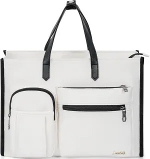 Laptop Bag for Women 15.6 inch Work, Nurse Bag Teacher Tote Bag Professional Laptop Tote, Large Purse Handbag