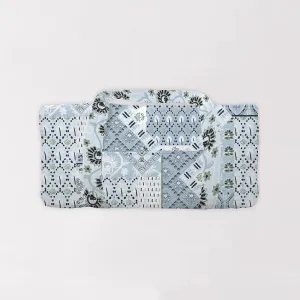Laramie Patchwork Light Blue Quilted Duffle Bag