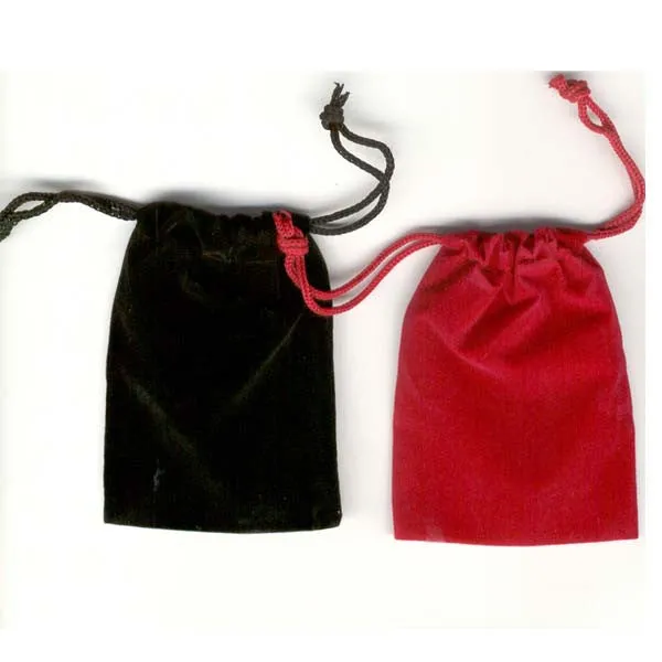 LARGE 4 INCH DRAW STRING VELVET BAGS (Sold by the dozen- 100PC LOT BY color ) *- CLOSEOUT 25 CENT EA