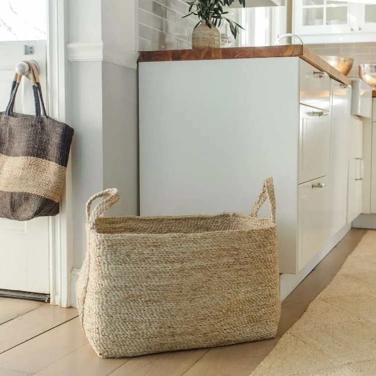 Large Jute Basket - Natural