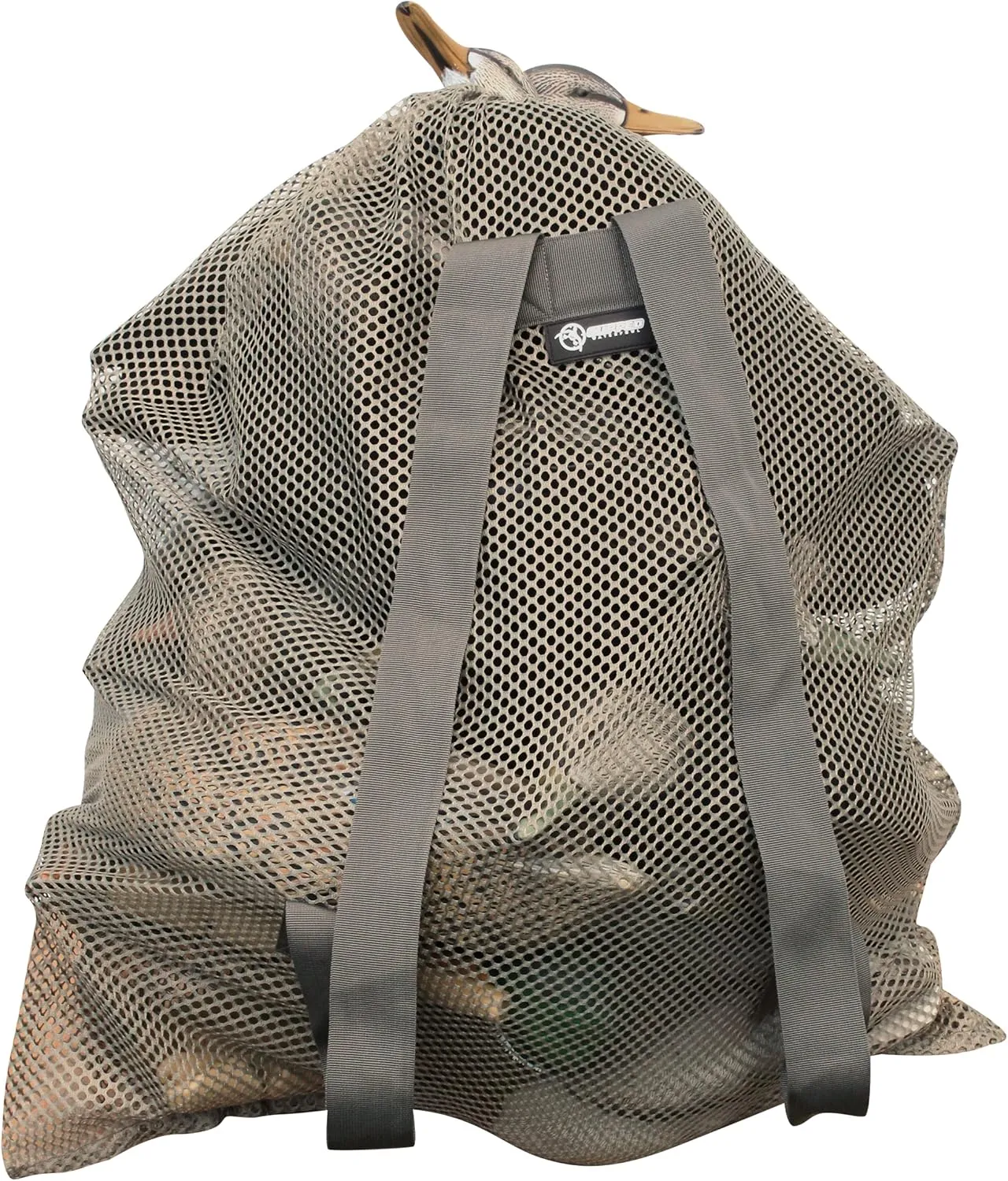 Large Mesh Bag, Durable Mesh Storage with Shoulder Straps Duck Decoy Bag, Brown, One Size