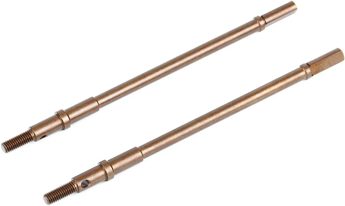 LCX Racing 1/6 RC Crawler Car Hard Steel Heavy Duty AR90 Rear Axle Internal Drive Shaft Set for RC Car Axial SCX6 AXI05000, Upgrades Parts Accessories (Rear Axle)