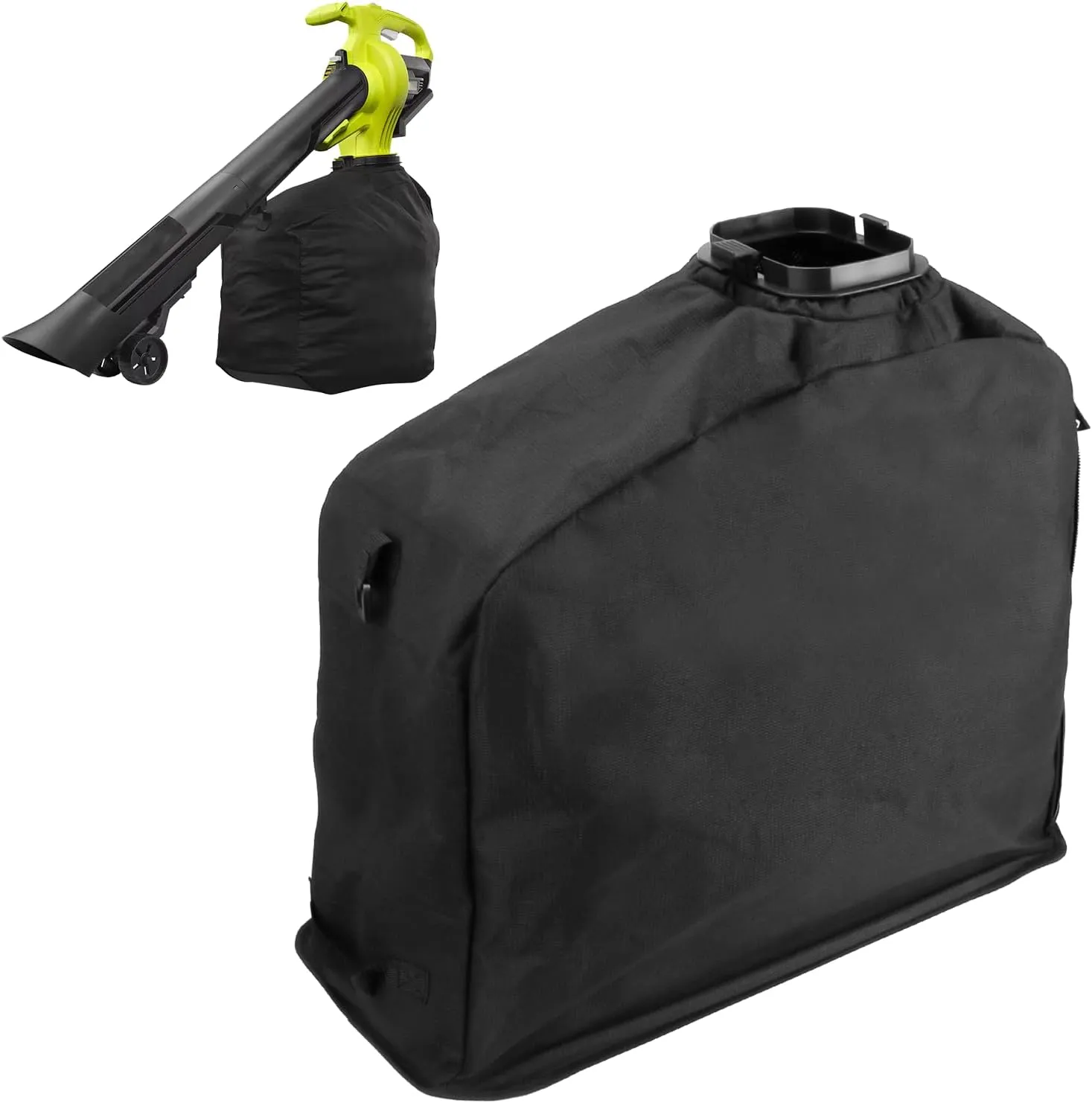 Leaf Vaccum Vac Attack Bag Compatible with Ryobi 40V RY40405 RY40405VNM,Cordless Leaf Vacuum Parts 205110001,for Leaf Blower & Vacuum Accessories - Black
