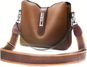 Leather crossbody bags for women: small purses with multi large pocket - shoulder bags for daily life travel shopping