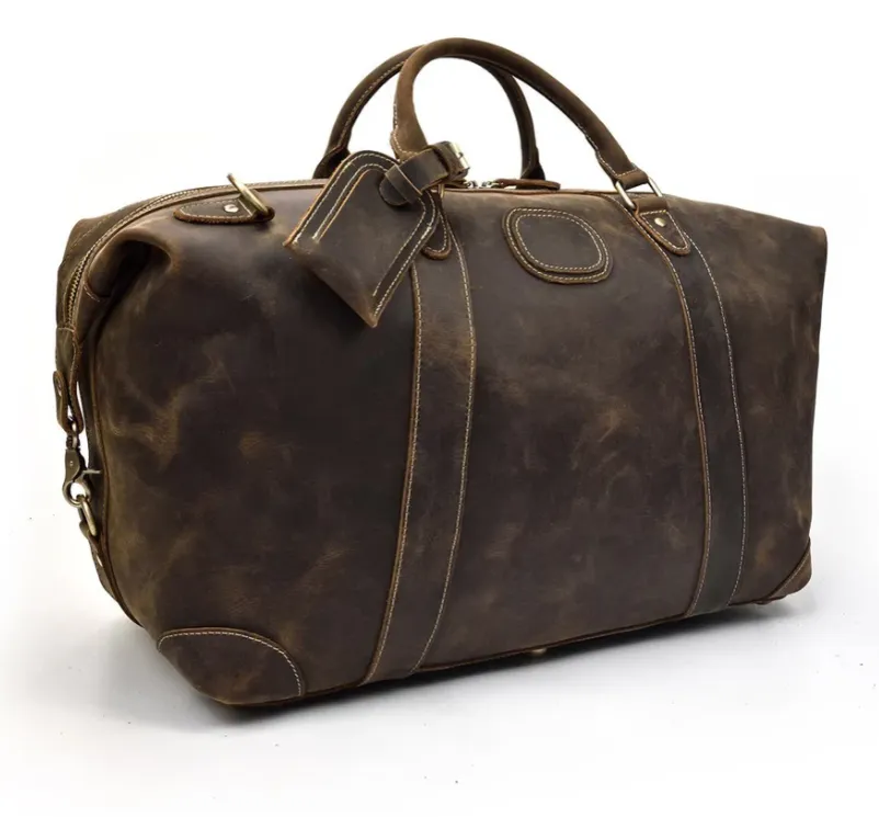 Leather Holdall Bag | Swiss Alps