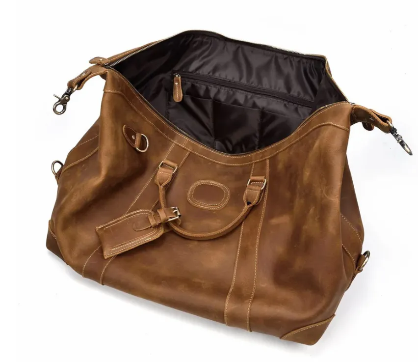 Leather Holdall Bag | Swiss Alps
