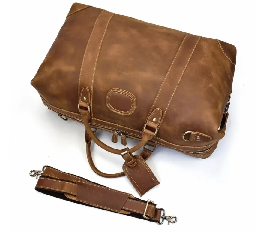 Leather Holdall Bag | Swiss Alps