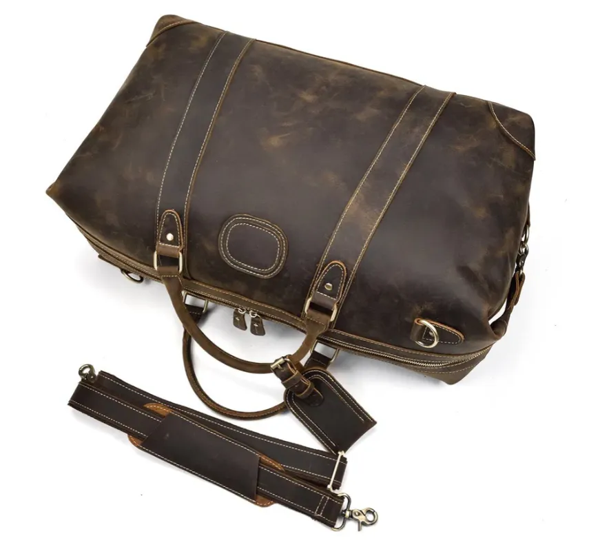 Leather Holdall Bag | Swiss Alps