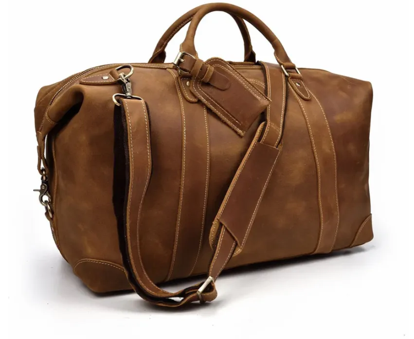 Leather Holdall Bag | Swiss Alps