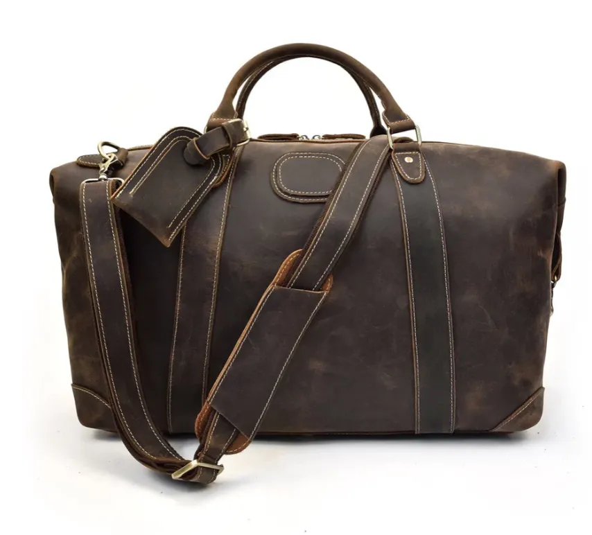 Leather Holdall Bag | Swiss Alps