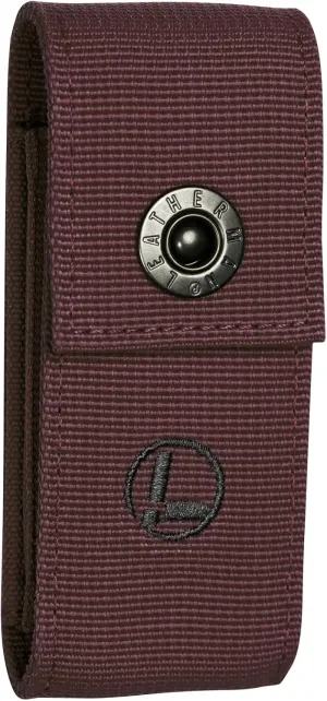 LEATHERMAN, Premium Nylon Snap Sheath, Fits 3.25" to 4.5" Multi-Tools, Cranberry, Medium