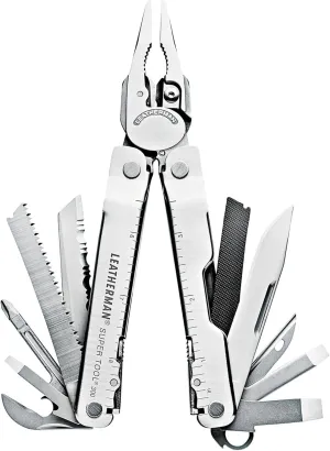 LEATHERMAN Super Tool 300 L831183 Multi-Tool Stainless Steel with Removable Wire Cutters and Quality Holster Black