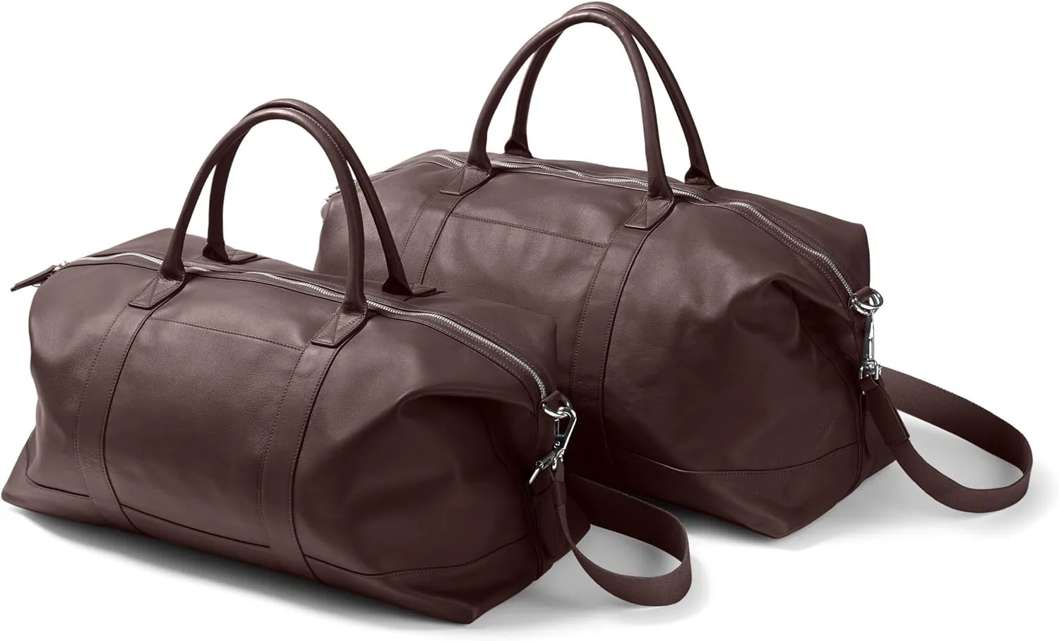 Leatherology Brown His and Hers Kessler Duffle Set