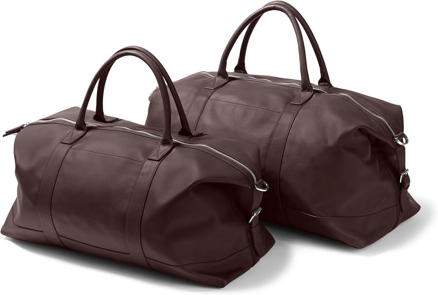 Leatherology Brown His and Hers Kessler Duffle Set