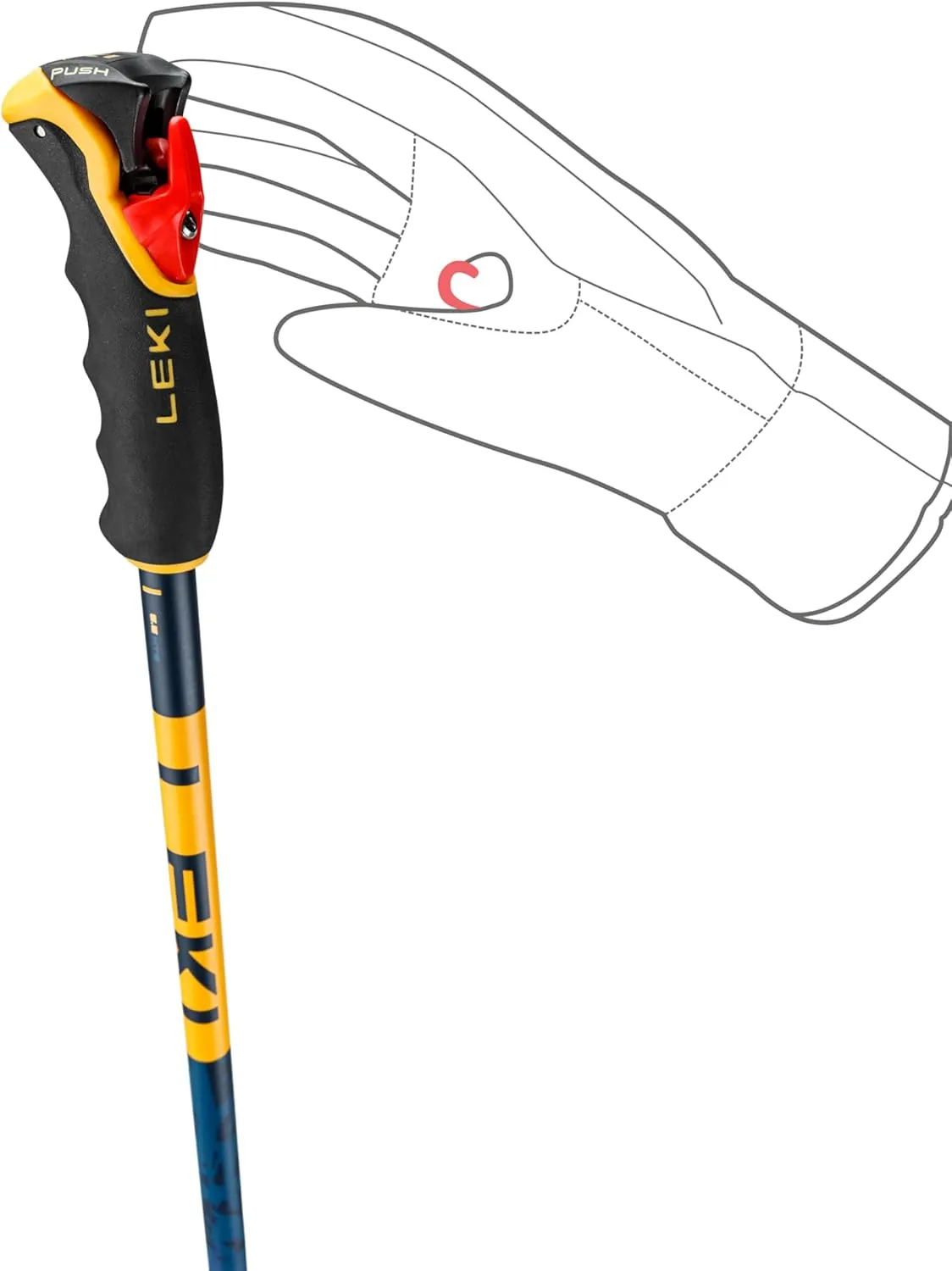 LEKI Spitfire 3D Lightweight Aluminum Ski Poles for Alpine Skiing