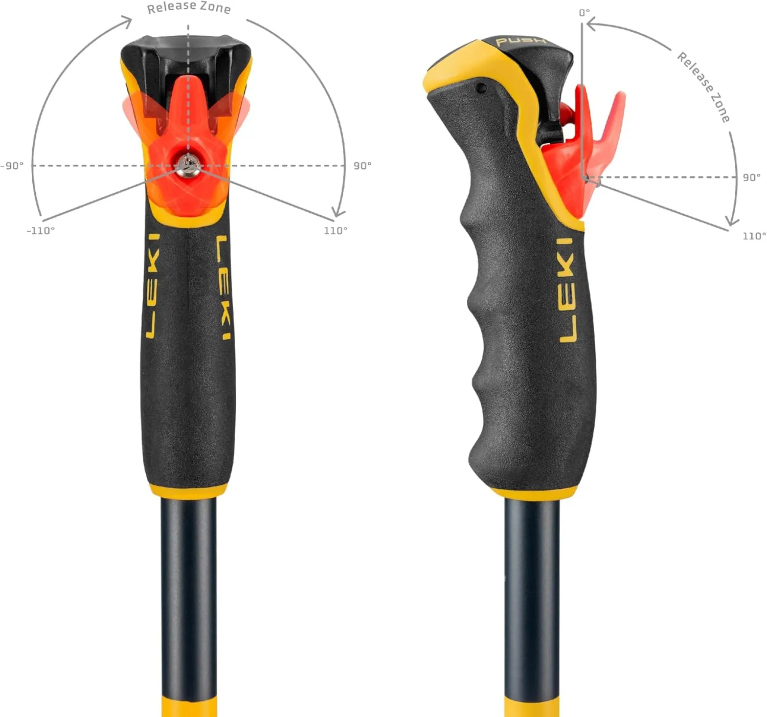 LEKI Spitfire 3D Lightweight Aluminum Ski Poles for Alpine Skiing