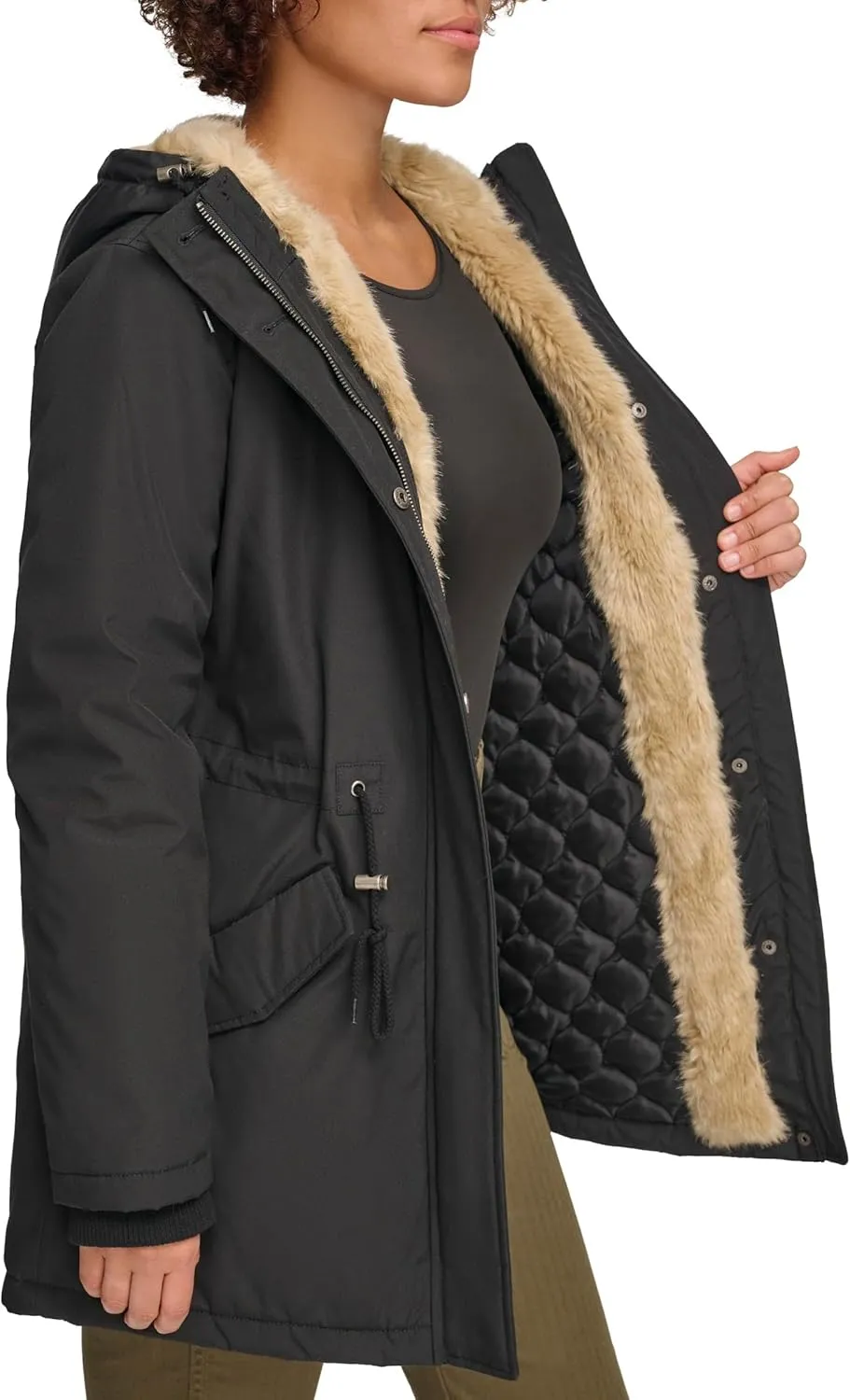 Levi's Women's Faux Fur Lined Hooded Parka Jacket
