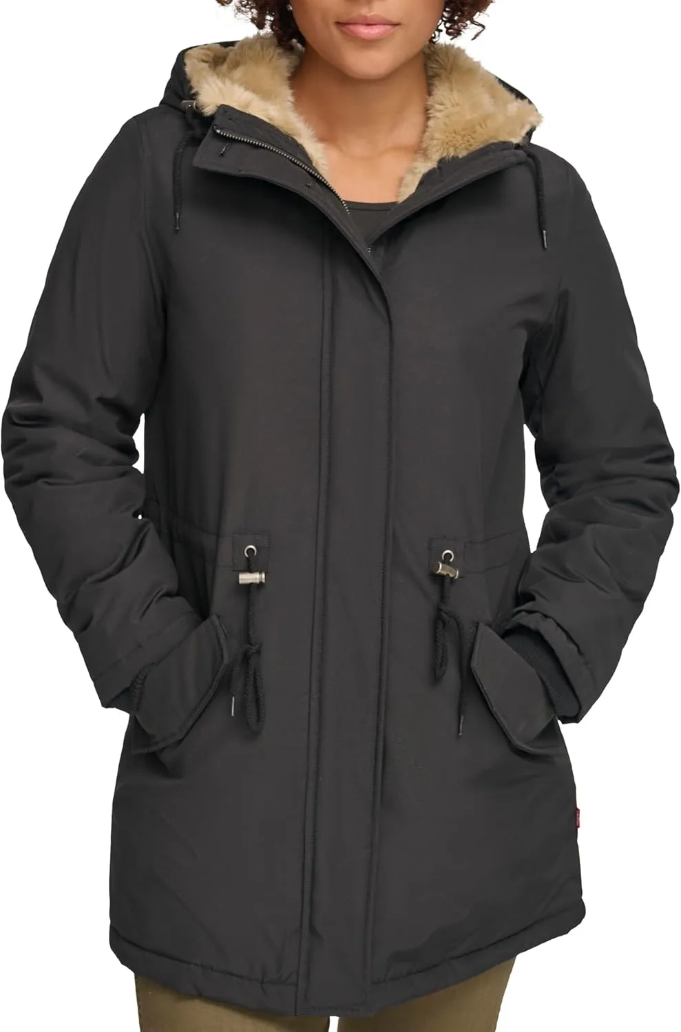 Levi's Women's Faux Fur Lined Hooded Parka Jacket