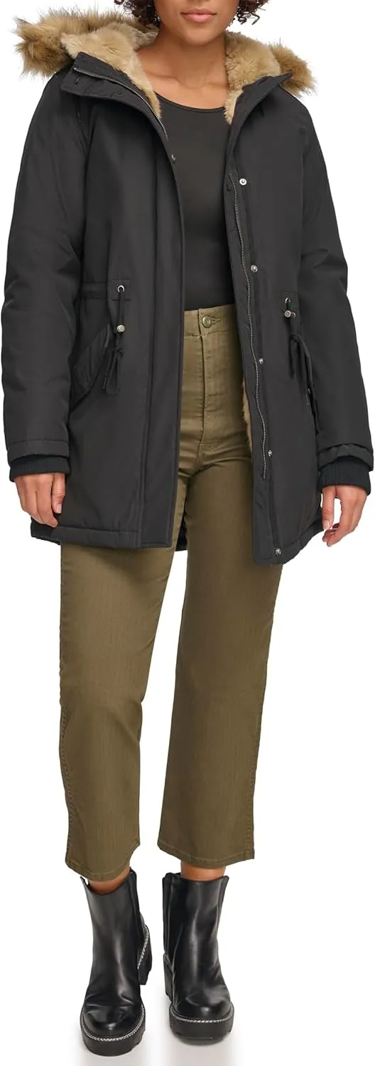 Levi's Women's Faux Fur Lined Hooded Parka Jacket