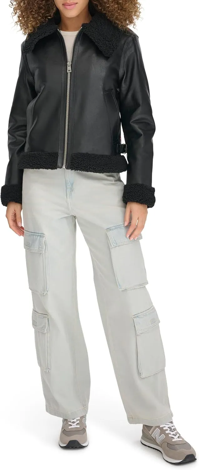 Levi's Women's Faux Shearling Aviator Jacket