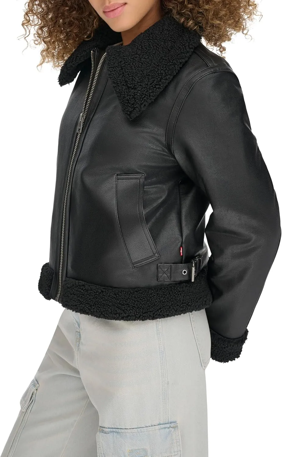 Levi's Women's Faux Shearling Aviator Jacket