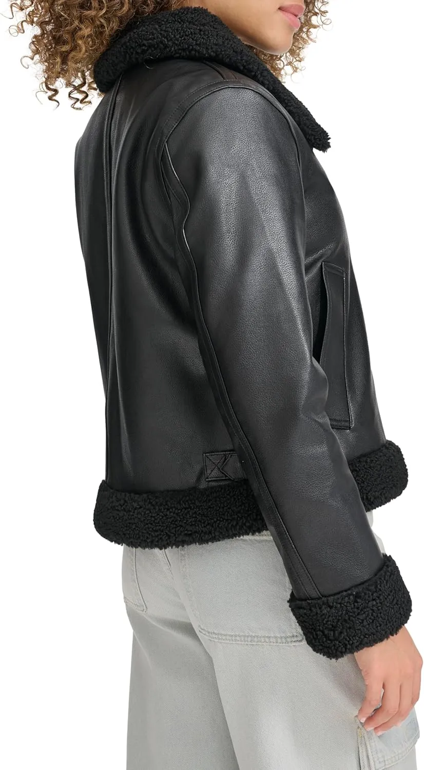 Levi's Women's Faux Shearling Aviator Jacket