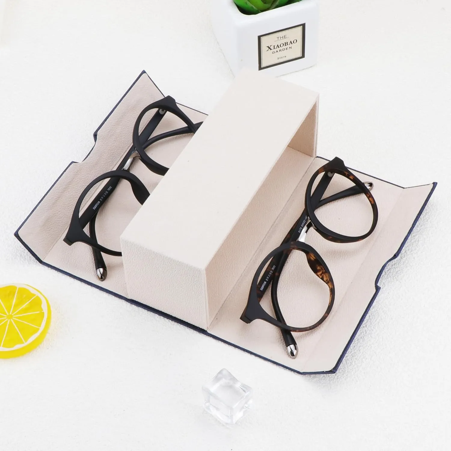 LifeArt Eyeglass Case Hard Shell, Portable Sunglass Case, Fashionable PU Leather Eyeglass Case, Lightweight