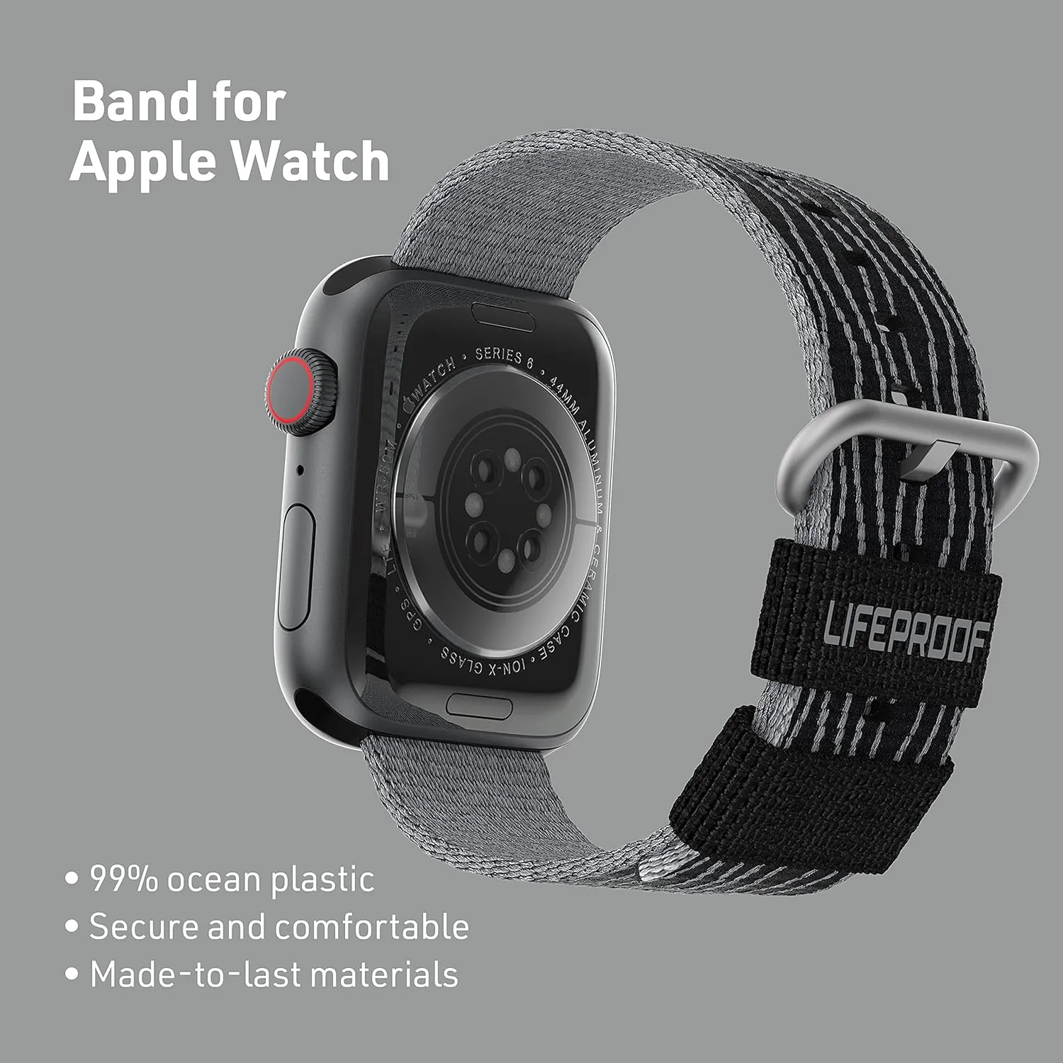 LifeProof Eco Friendly Band for Apple Watch 38mm/40mm/41mm - Midnight Zone (Black)
