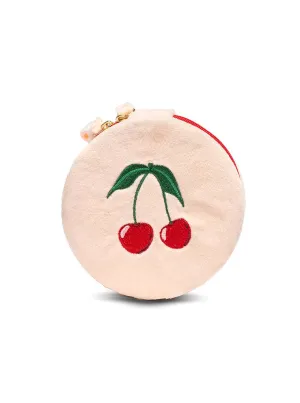 Living Royal Velvet Jewelry Zip Case Cherries
