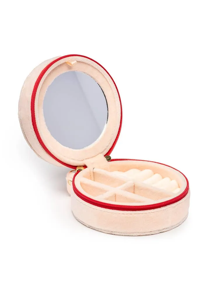 Living Royal Velvet Jewelry Zip Case Cherries