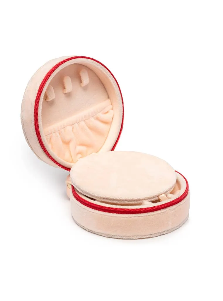 Living Royal Velvet Jewelry Zip Case Cherries