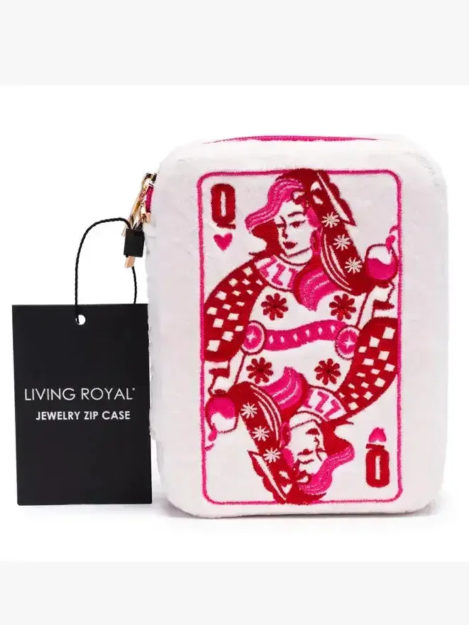 Living Royal Velvet Jewelry Zip Case Cherries