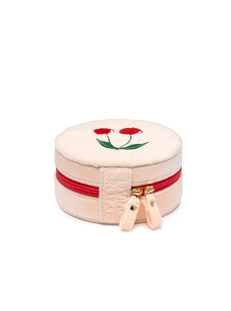 Living Royal Velvet Jewelry Zip Case Cherries