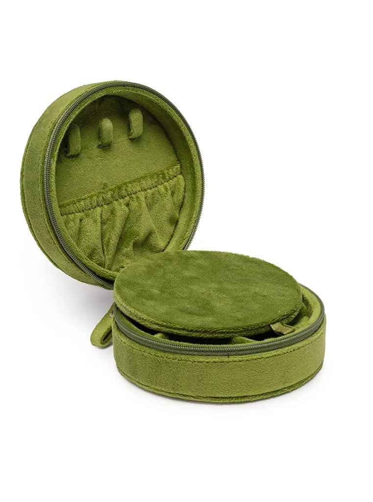 Living Royal Velvet Jewelry Zip Case Martini