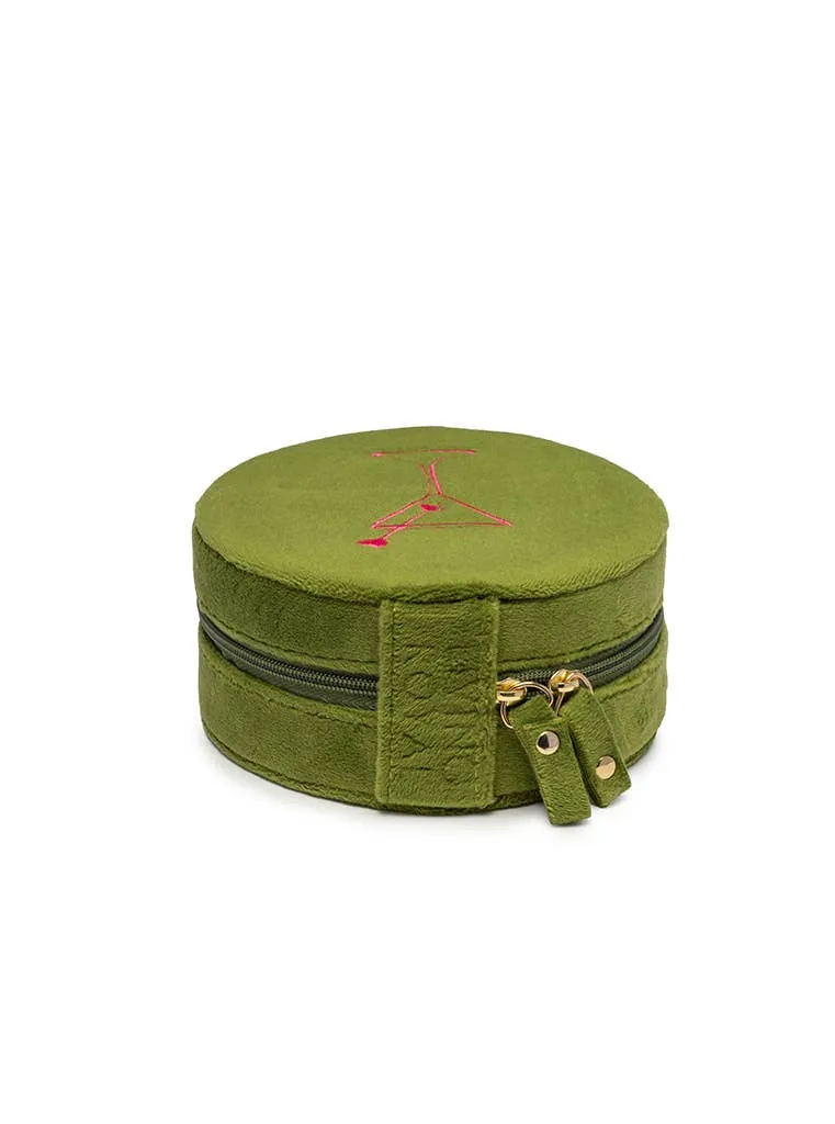 Living Royal Velvet Jewelry Zip Case Martini