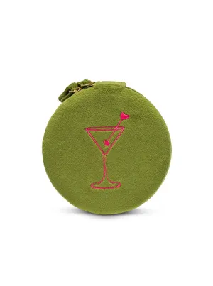 Living Royal Velvet Jewelry Zip Case Martini
