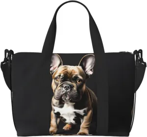 long ears french bulldog Duffel Bags for Traveling - Lightweight Personal Item Travel Bags, Gym Bags for Men and Women