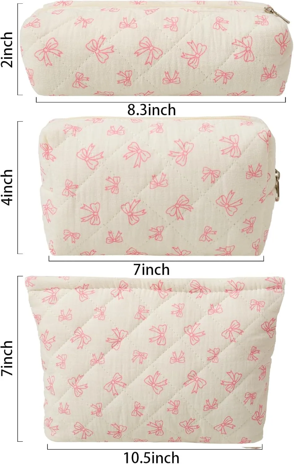 LYDZTION Makeup Bag Cosmetic Bag for Women,1Pcs Large Capacity Makeup Bags and 1Pcs Pencil Case Makeup Brushes Storage Bag Travel Toiletry Bag Organizer