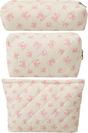 LYDZTION Makeup Bag Cosmetic Bag for Women,1Pcs Large Capacity Makeup Bags and 1Pcs Pencil Case Makeup Brushes Storage Bag Travel Toiletry Bag Organizer