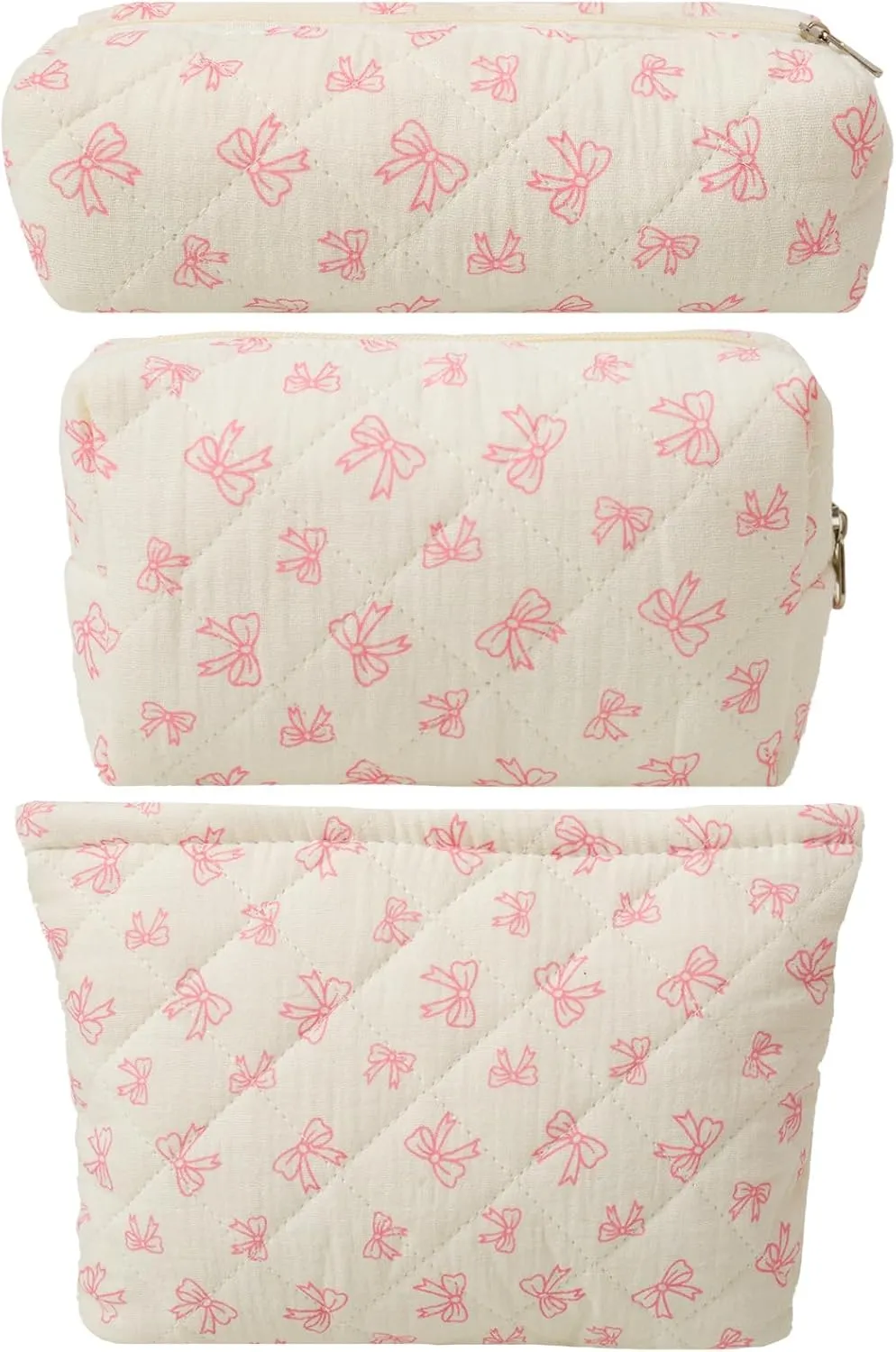 LYDZTION Makeup Bag Cosmetic Bag for Women,1Pcs Large Capacity Makeup Bags and 1Pcs Pencil Case Makeup Brushes Storage Bag Travel Toiletry Bag Organizer