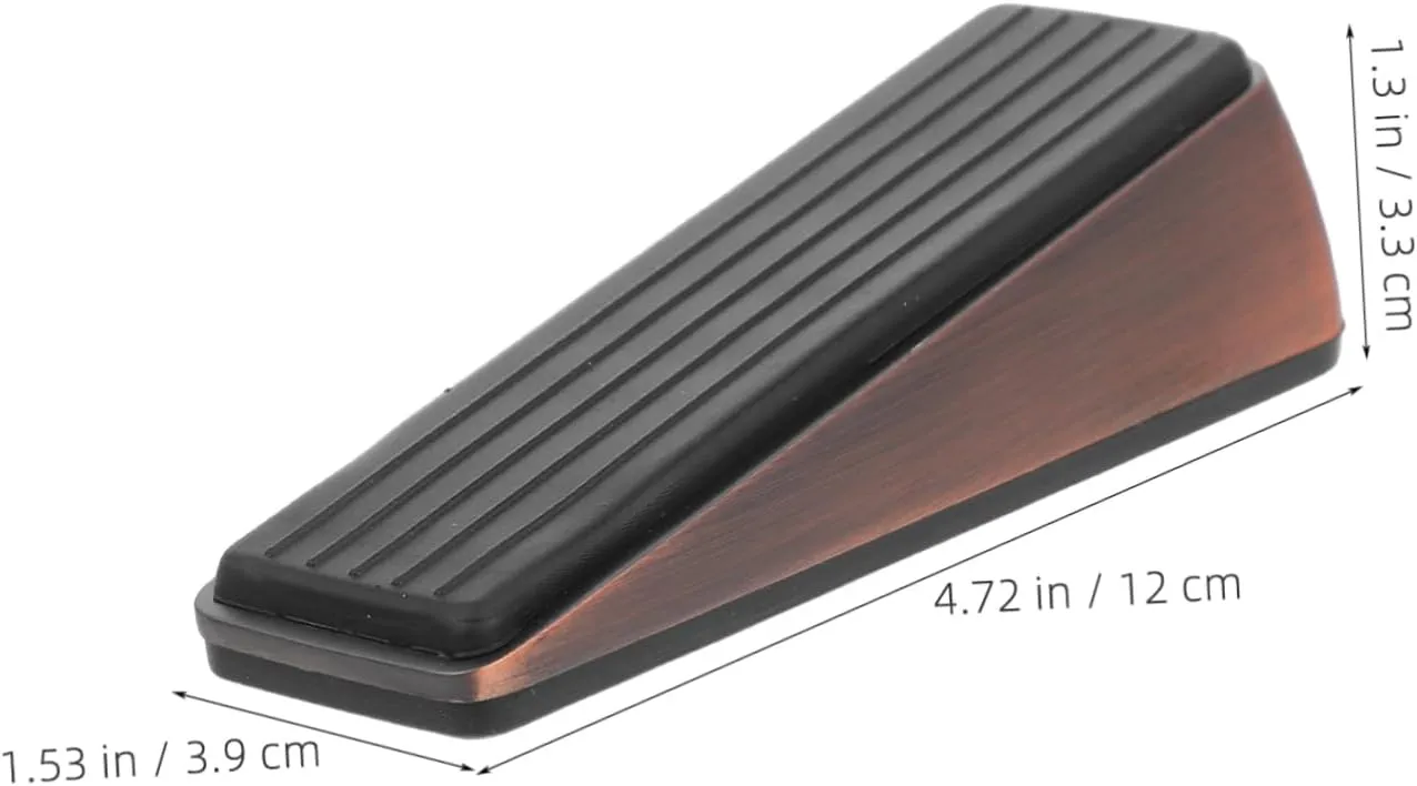 MAGICLULU No Drill Door Stopper Wedge Door Wedge Block for Floor Security Shockproof Windproof Stackable Design for Indoor Outdoor Use Finish