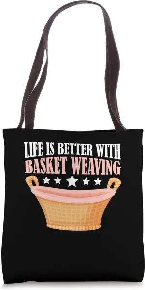 Maker Basketmaker Baskets Basket Weaving Basketry Tote Bag